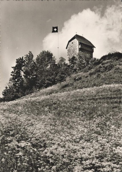 Schloss-Ruine Iberg Wattwil Vorderseite