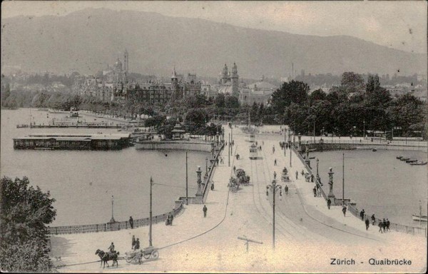Zürich - Quaibrücke Vorderseite