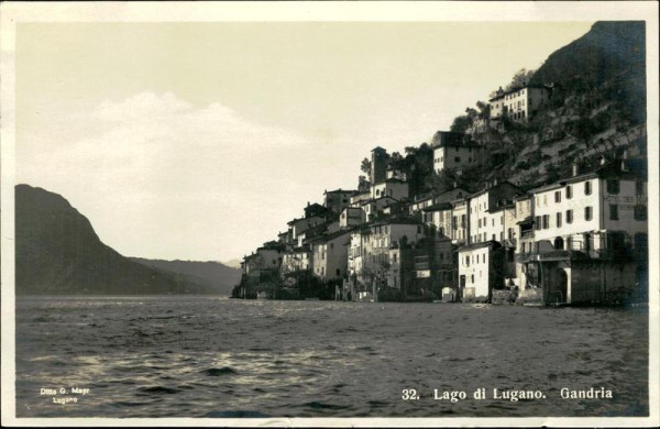 Lago di Lugano. Gandria Vorderseite