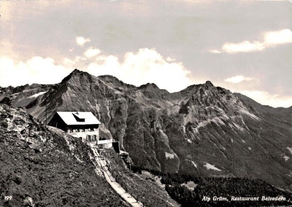 Alp Grüm, Restaurant Belvedere Vorderseite