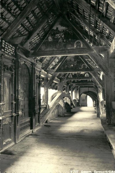Luzern, Spreuerbrücke Vorderseite