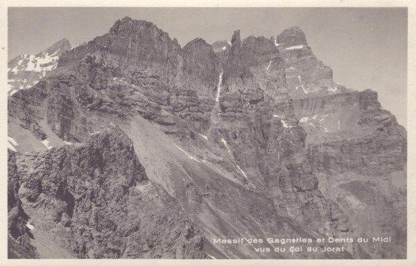 Massif des Gagneries et Dents du Midi vus du Col di Jorat Vorderseite