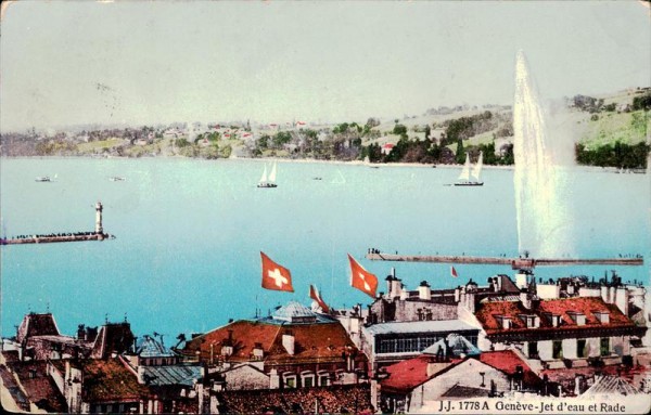 Genève - Jet d'eau et Rade Vorderseite