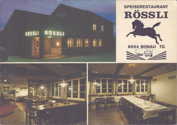 Bonau, Speiserestaurant Rössli Vorderseite