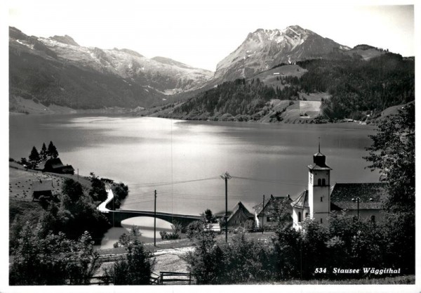Wäggithal, Stausee Vorderseite