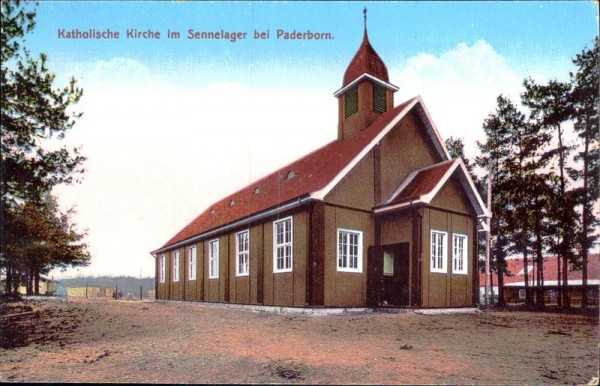 Katholische Kirche im Sennelager bei Paderborn Vorderseite