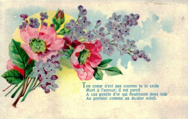 Ton coeur n'est pas comme tu le Mort à l'amour  Vorderseite