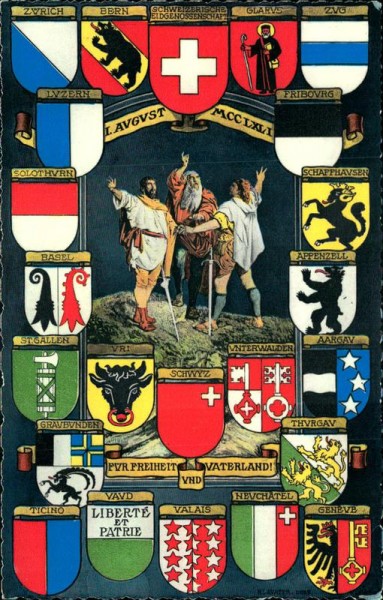 Schweizer Wappen Vorderseite