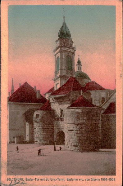 Solothurn, Basler mit St.Urs Turm Vorderseite