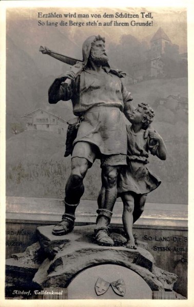 Altdorf. Telldenkmal Vorderseite