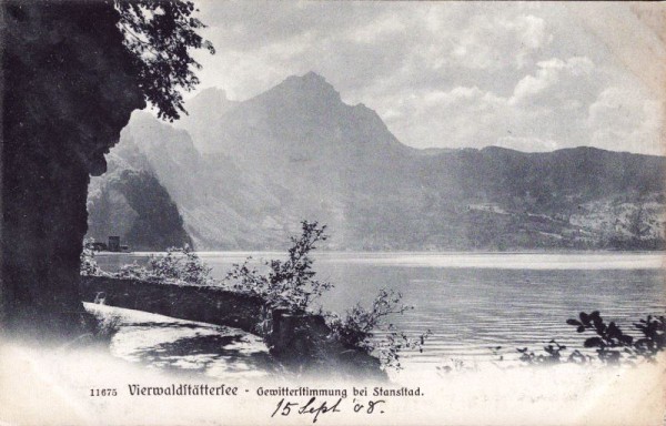 Vierwaldstättersee - Gewitterstimmung bei Stansstad.