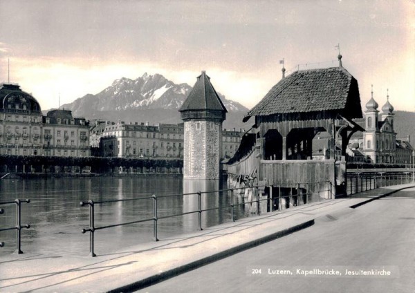 Luzern, Kappellbrücke Vorderseite