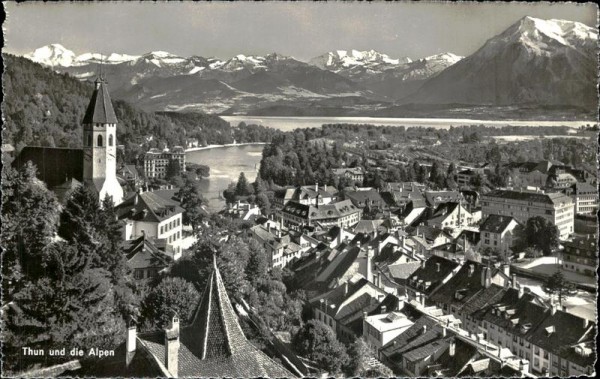 Thun und die Alpen  Vorderseite