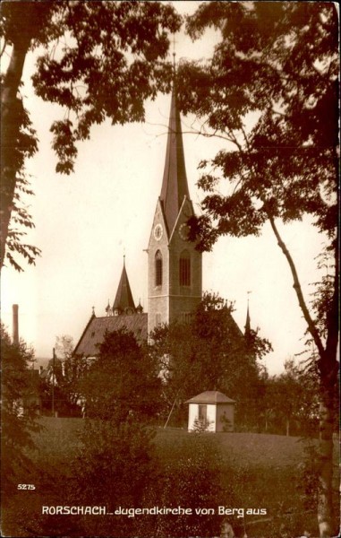 Rorschach - Jugendkirche von Berg aus Vorderseite
