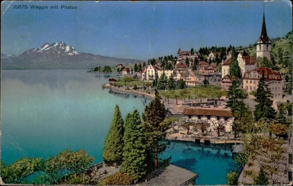 Weggis mit Pilatus Vorderseite
