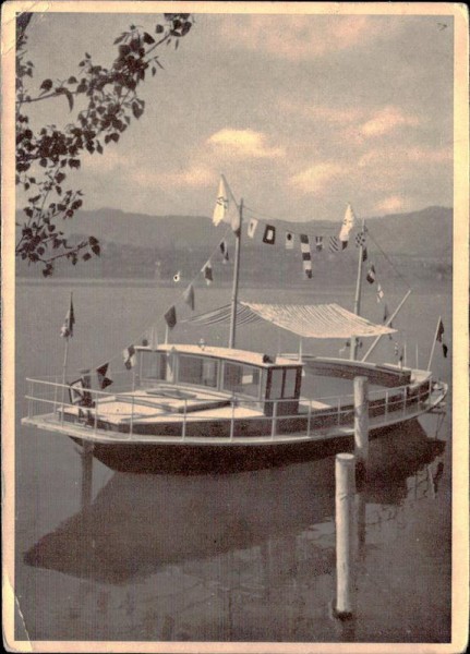 Zürich, die Arche, das schwimmende Ferienheim, Schenkung Dapples Vorderseite