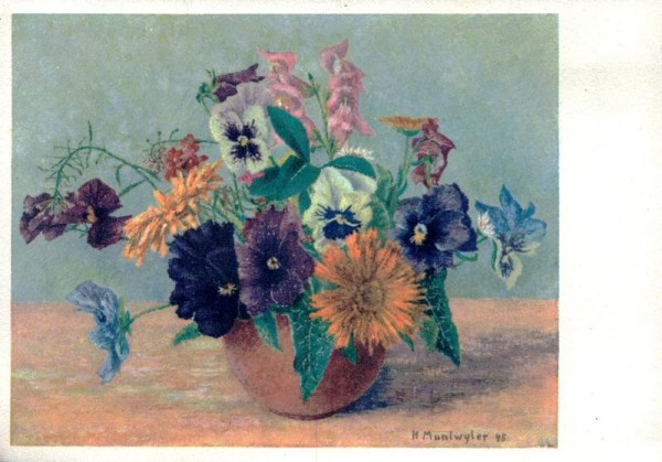 Muntwyler H., Blumen Vorderseite