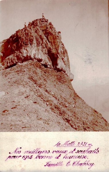 La Motte 2731 m, 1924 Vorderseite