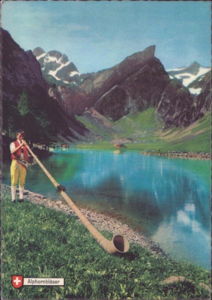 Alphornbläser Vorderseite