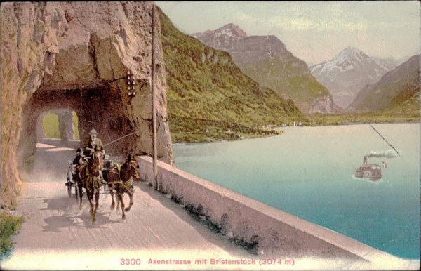 Axenstrasse mit Bristenstovk Vorderseite