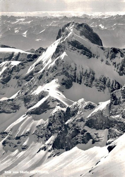 Blick vom Säntis auf Altmann Vorderseite