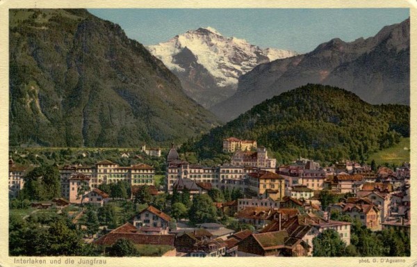 Interlaken und die Jungfrau Vorderseite