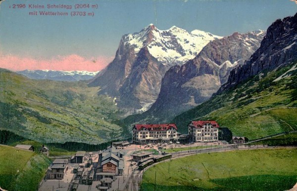 Kleine Scheidegg mit Wetterhorn Vorderseite