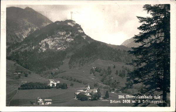 Oberrickenbach mit Brisen und Schoneggpass Vorderseite