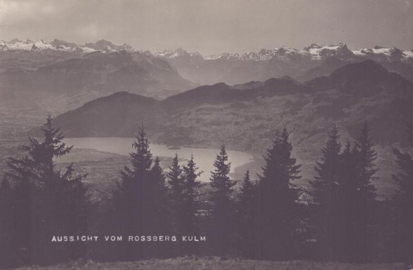 
Aussicht vom Rossberg Kulm Vorderseite