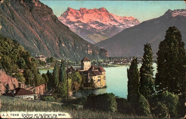 Chillon et la Dent du Midi Vorderseite