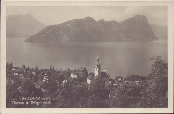 Vierwaldstättersee - Vitznau und Bürgenstock. 1933