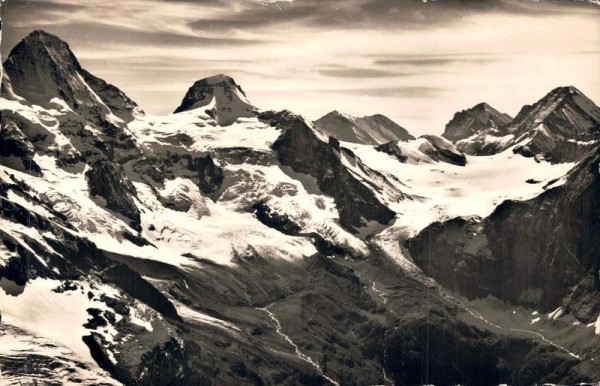 Tschingelfirn. Breithorn und Tschingelhorn. Balmhorn, Doldenhorn. 1944 Vorderseite