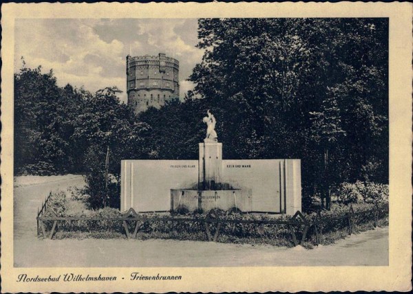 Nordseebad Wilhelmshaven - Friesenbrunnen Vorderseite