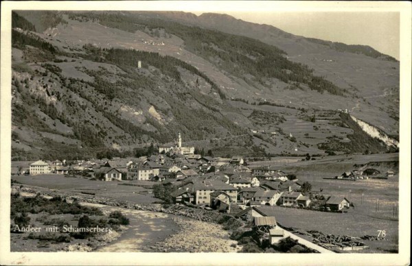 Andeer mit Schamserberg Vorderseite