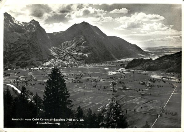 Aussicht vom Café Kerenzer-Berghus Vorderseite