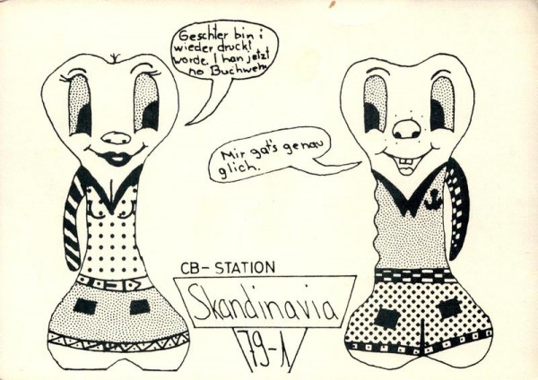 QSL- Karte, Skandinavia 79-1, Hausen Vorderseite