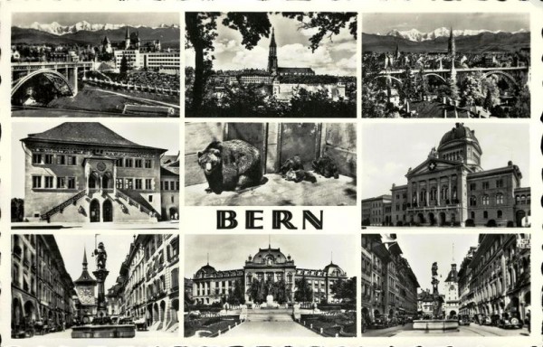 Ansichtskarte, Bern Vorderseite