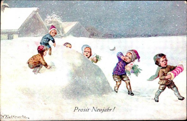 Prosit Neujahr Vorderseite
