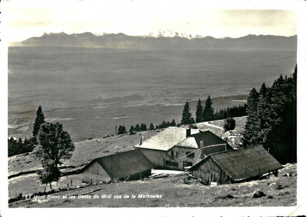 Le Mont Blanc et les Dent du Midi vus de la Mathoulaz Vorderseite