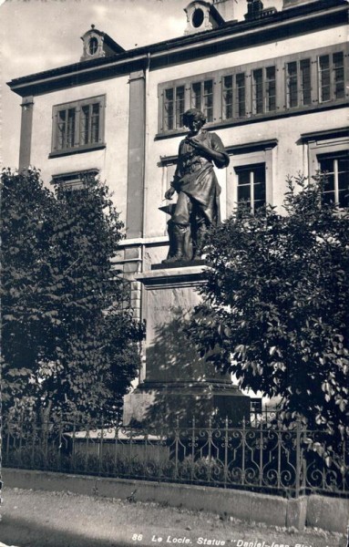 Le Locle. Statue, Daniel Jean Richard Vorderseite