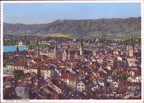 Zürich mit Uetliberg