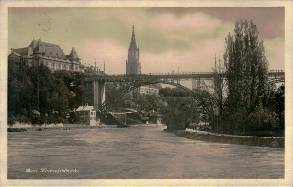 Bern. Kirchenfeldbrücke Vorderseite