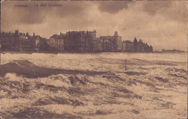 Ostende, La Mer houleuse