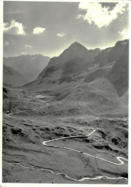 Julierstrasse mit Passhöhe Vorderseite