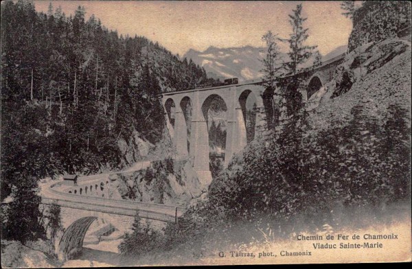 Chamonix, Chem de Fer,  Viaduc Sainte-Marie Vorderseite