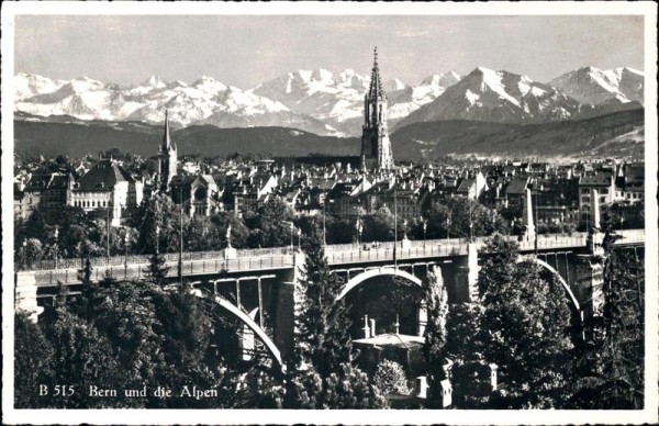 Bern und die Alpen Vorderseite