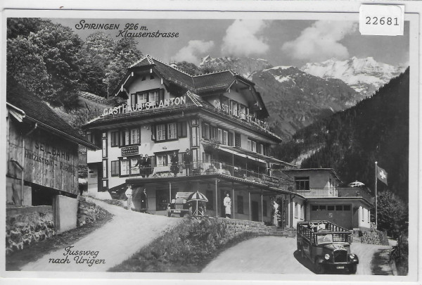 Spirigen Klausenstrasse Saurer Postauto - Restaurant St. Anton