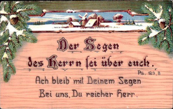 Der Segen des Herrn... Vorderseite