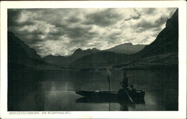 Morgenstimmung am Klönthalsee Vorderseite