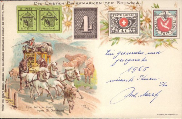 Die ersten Briefmarken der Schweiz